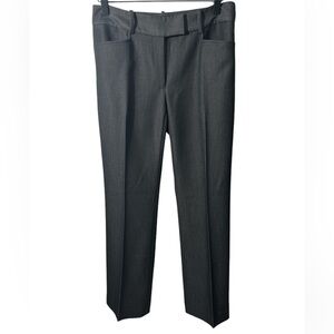 NWT Tahari Dress Pants 2 Charcoal Gray Business Career Trouser Staple